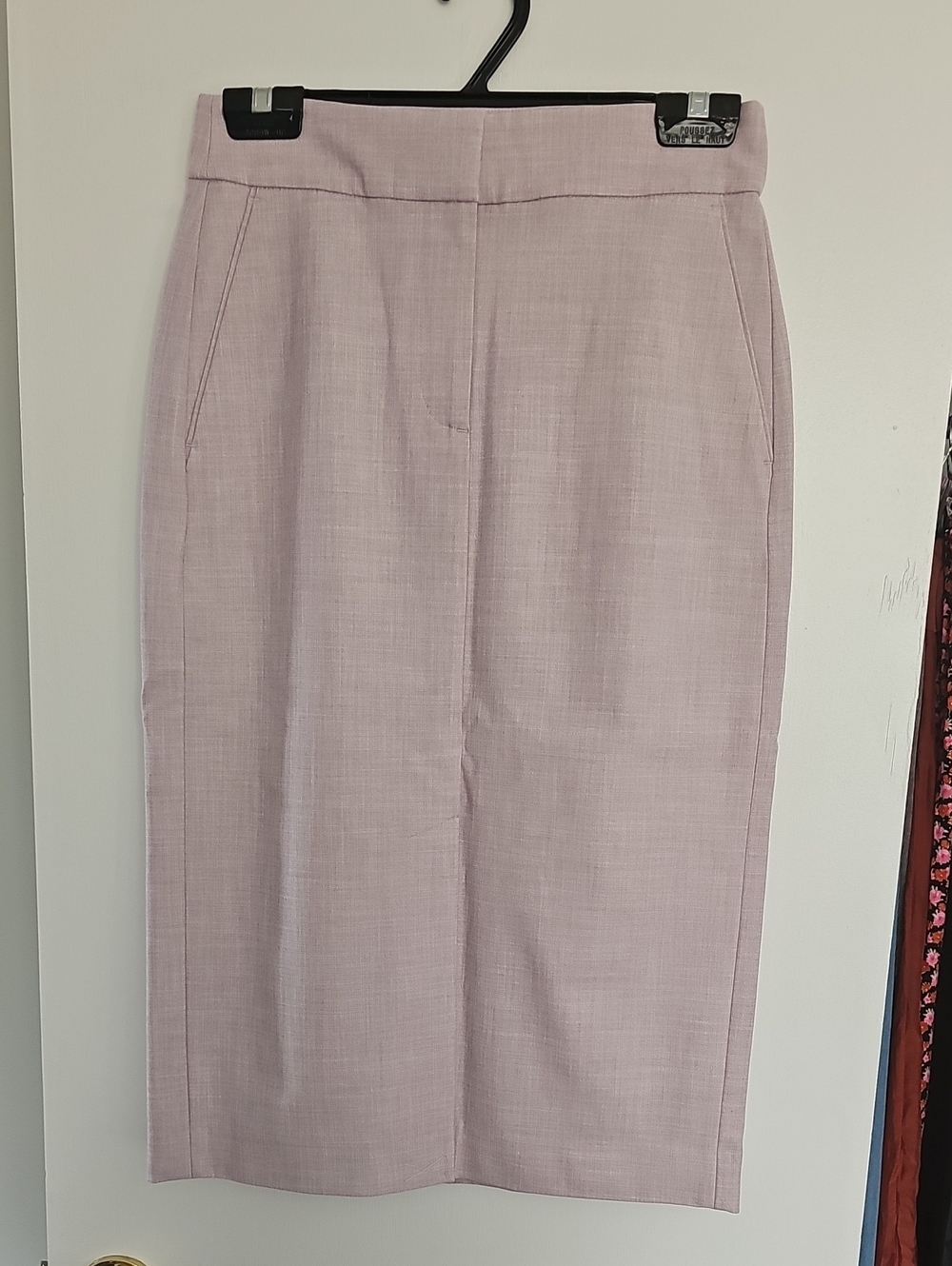 RW&CO. Tailored Pencil Skirt in Pale Pink BNWT Front Slit